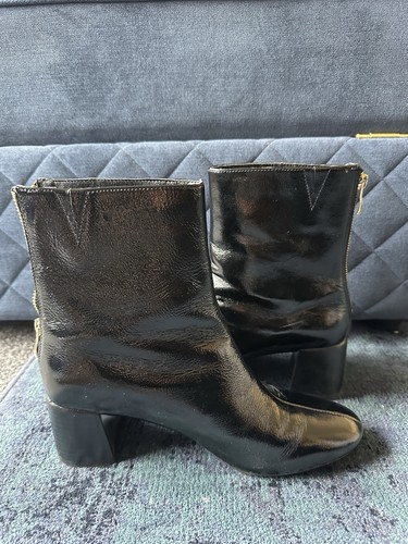 Women black patent - m&s,