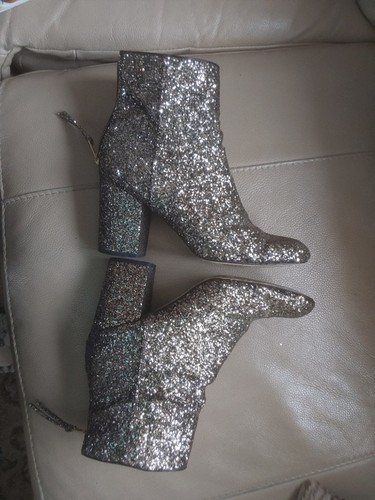 Gold glitter ankle boots - ankle, by