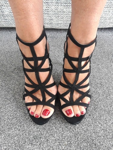 Halloween forever black - black, suede