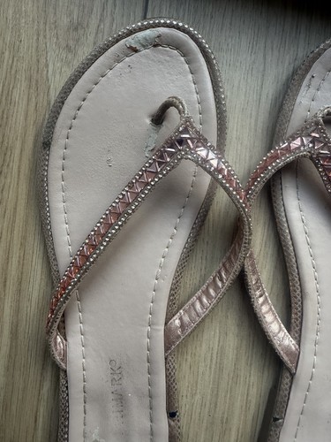 Well worn loved flip flops - loved,
