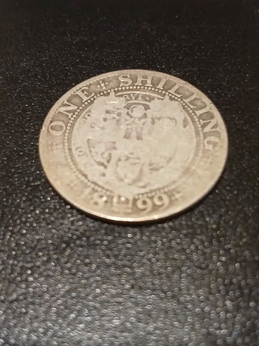 1899 british silver shilling - 1899,