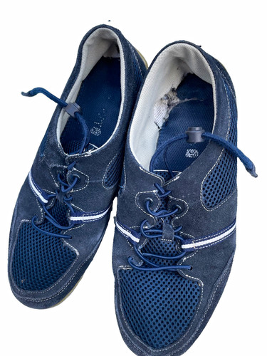 Well worn womens trainers - well, blue