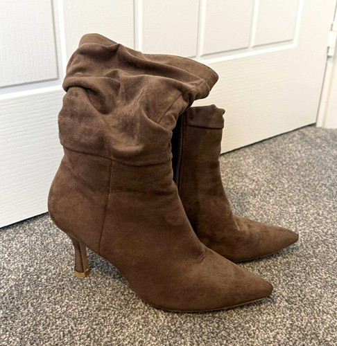 Well worn suede boots - well, with