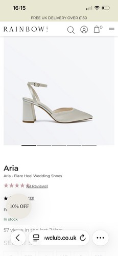 Rainbow aria satin white - rainbow,